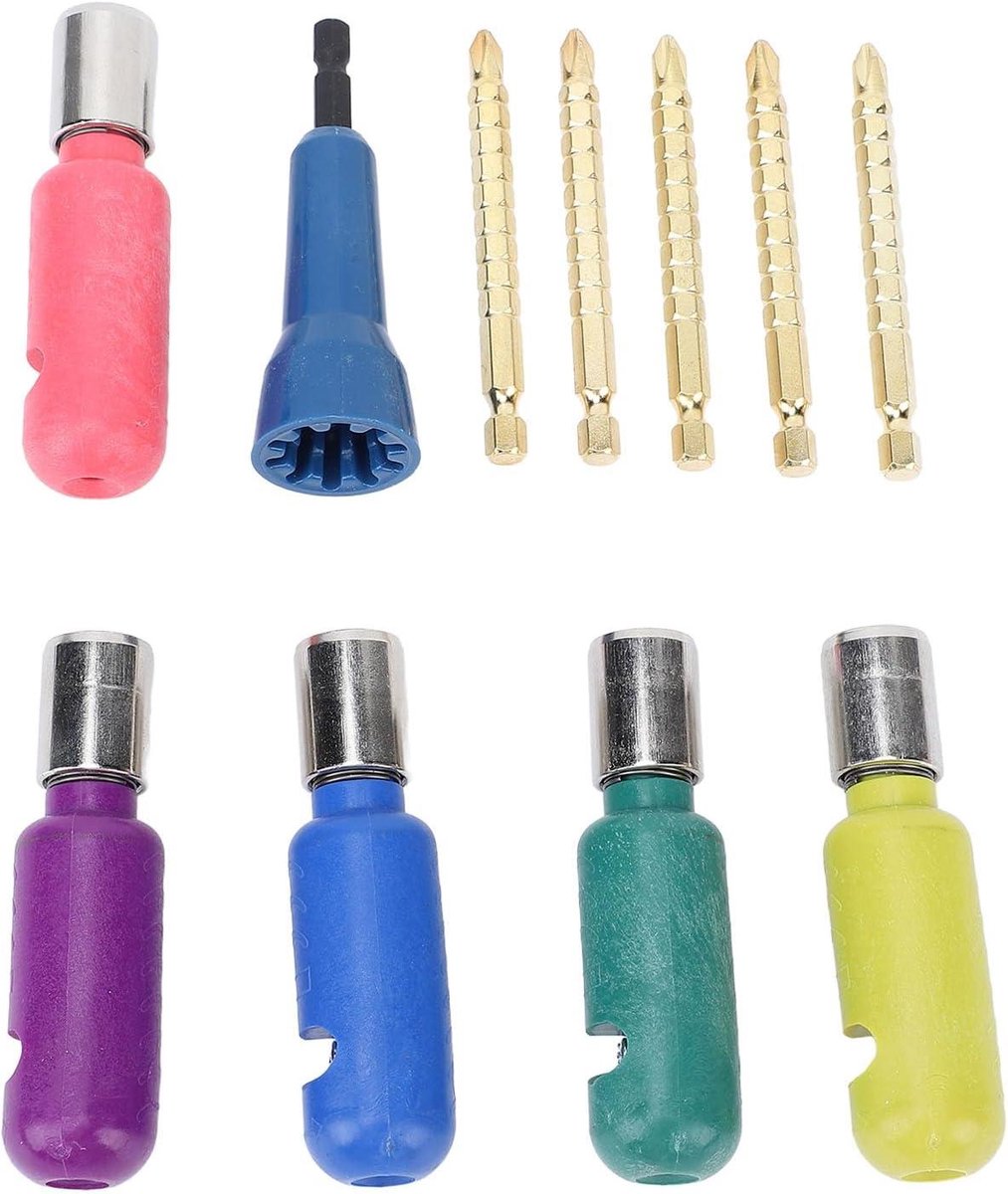 Draadstripper en Twister Set - Elektrisch Draadgereedschap - Snel Draden Bewerken - 5 Maten Strippen - 1.5-10 mm - Zwart