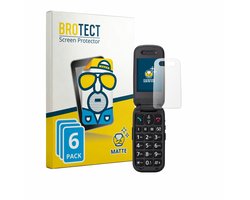 BROTECT - Screenprotector voor Panasonic KX-TU446 - Folie Beschermfolie matte 6 Stuks