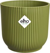 Elho Vibes Fold Rond 35 - Grote Bloempot voor Binnen - 100% gerecycled plastic - Ø 34.9 x H 32.4 - Varengroen