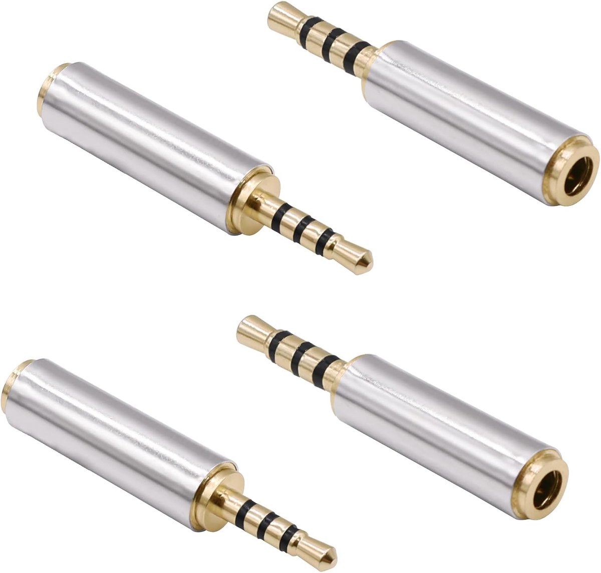 2.5mm to 3.5mm jack adapter 4 pol 2.5mm plug to 3.5mm jack TRRS stereo audio converter connector adapter for - ShopVlot