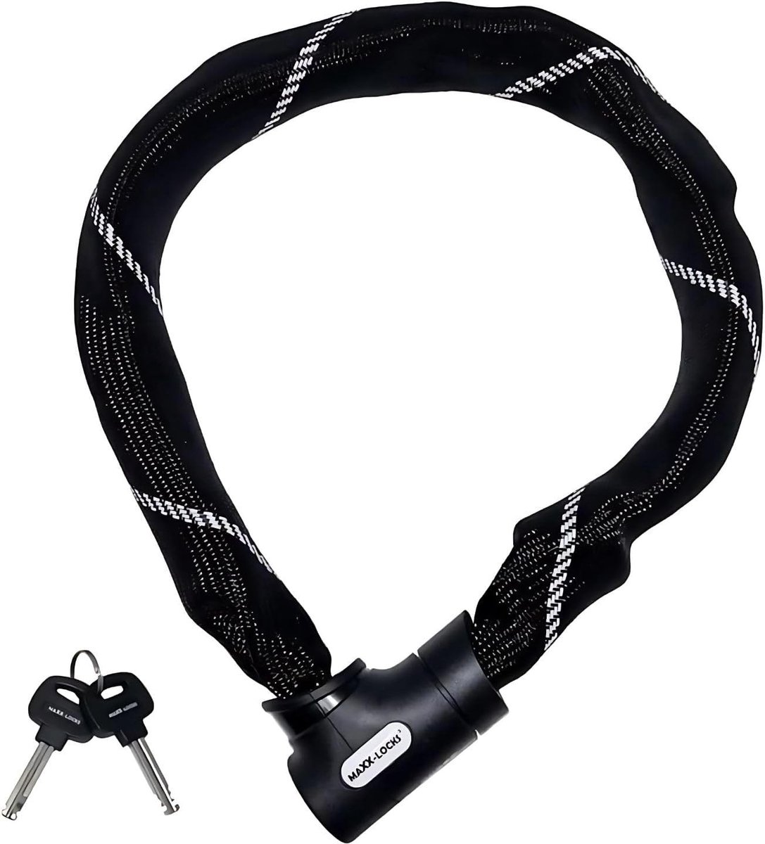Ketting Fietsslot - Zwart - 85 cm - Gehard Stalen Schakels met ART Keurmerk - Voor Elektrische Fiets en Fatbike