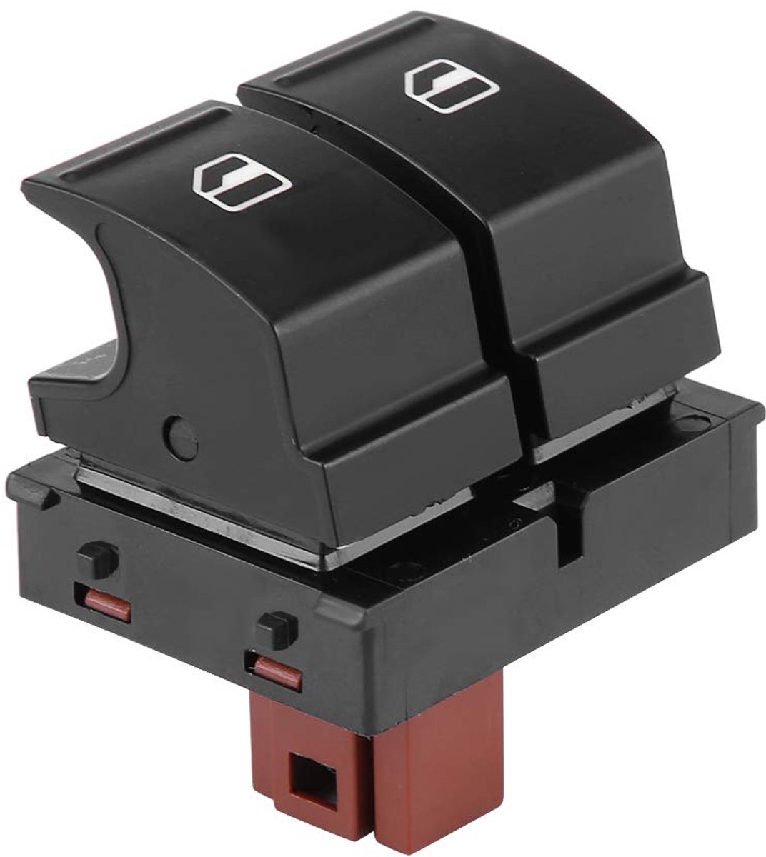 SnelShoppen - Elektrische Raam Schakelaar Dubbele Knop voor 2 Roomster 1Z0959858 - Duurzaam ABS Kunststof - Auto Accessoire