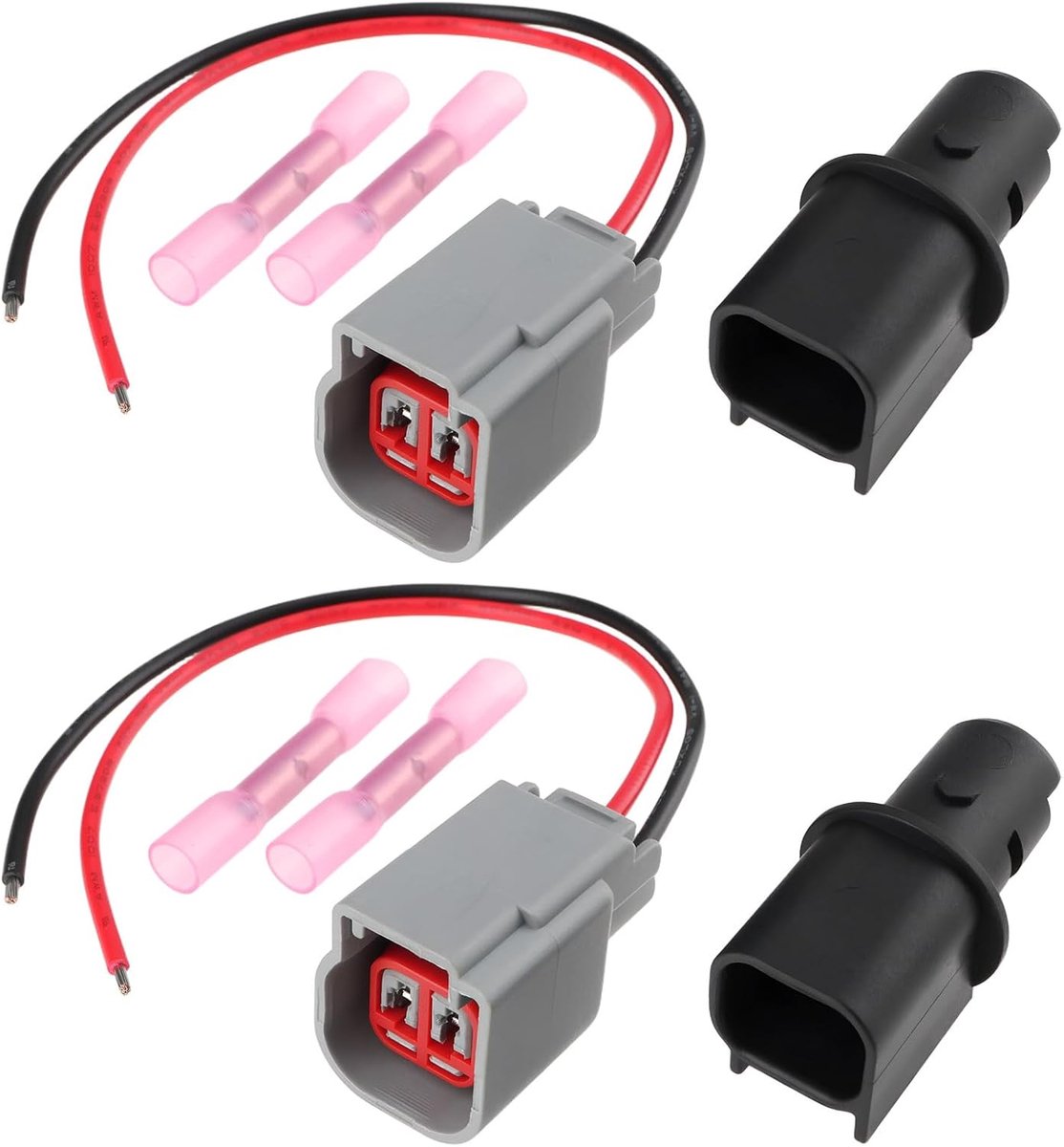SnelShoppen - 2 Stuks Zijdelicht, Lamp Socket Connector Bedrading Harness Kit Geschikt voor Ford Mustang 2005-2023, Ranger 2019-2023, Maverick 2022-20