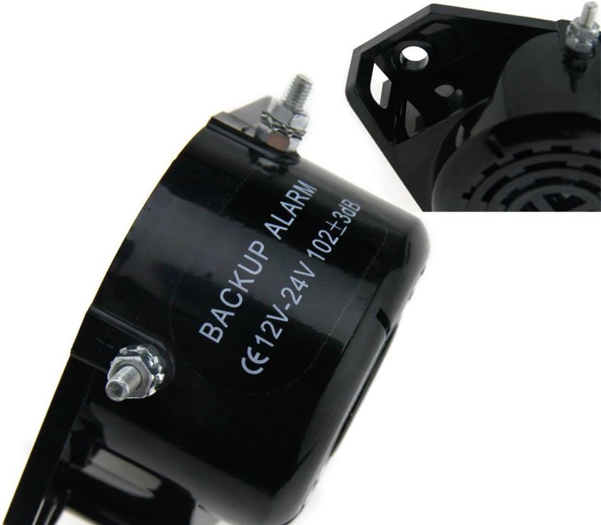 SnelShoppen - Achteruitrijsensor met Hoorn, Waterdicht 12/24 V, Eenvoudige Installatie, Geschikt voor Auto en Motor, Geluidsniveau 102 dB, Compact For