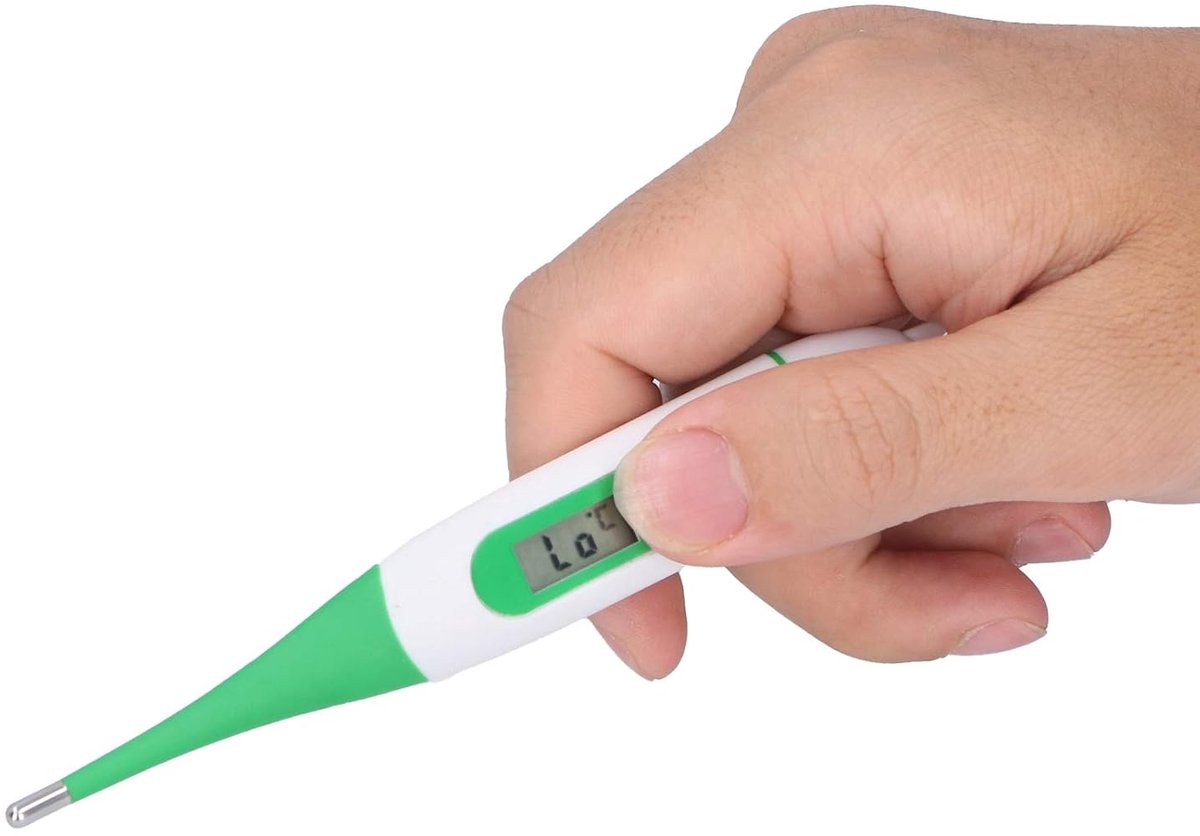 SnelShoppen - Dieren Thermometer - Elektronische Digitale Thermometer - Waterdichte Digitale Thermometer voor Huisdieren, Runderen, Schapen, Paarden,
