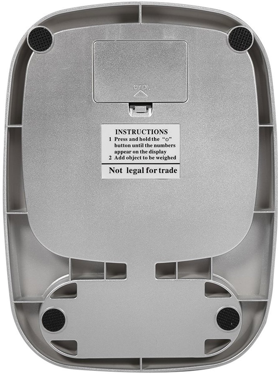 SnelShoppen - Digitale Keukenweegschaal 10kg - Rvs, LCD Scherm, Precisie, Compact, Voor Koken en Bakken - Duurzaam en Milieuvriendelijk