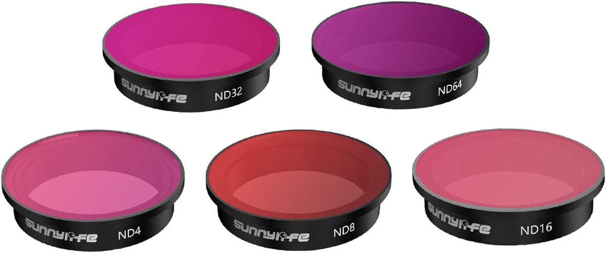 SnelShoppen - FPV Combo Lensfilters Aluminium Frame + Optisch Glas Lenzen Hoge Transmissie ND4 ND8 ND16 ND32 ND64 Ultralicht