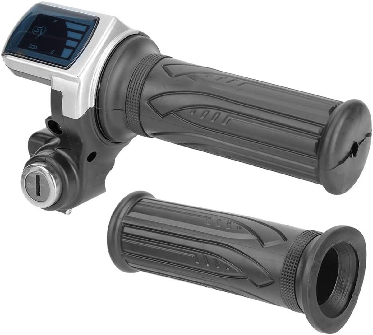 SnelShoppen - Throttle Handgreep voor Elektrische Fiets en Scooter - 36V Halve Draai Throttle met Indicator - Elektrische Accelerator Handgreep voor Q