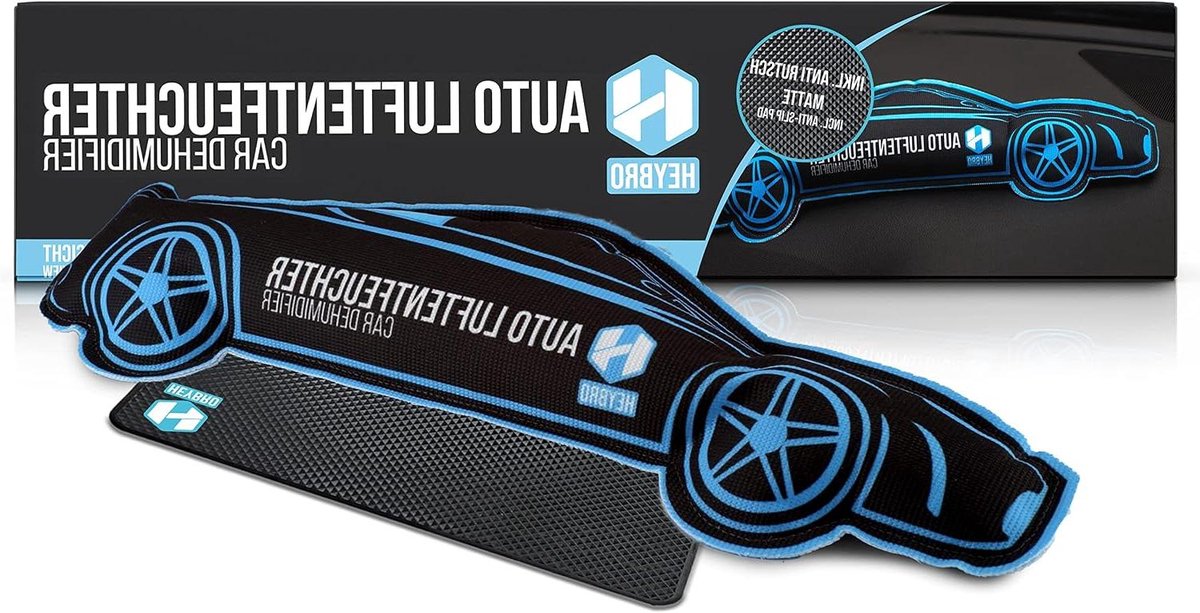 Auto luchtontvochtiger - Vochtverwijderaar kussen - Autoruiten Vrij Houden - Herbruikbaar indicator - 1000 ml capaciteit - Blauw