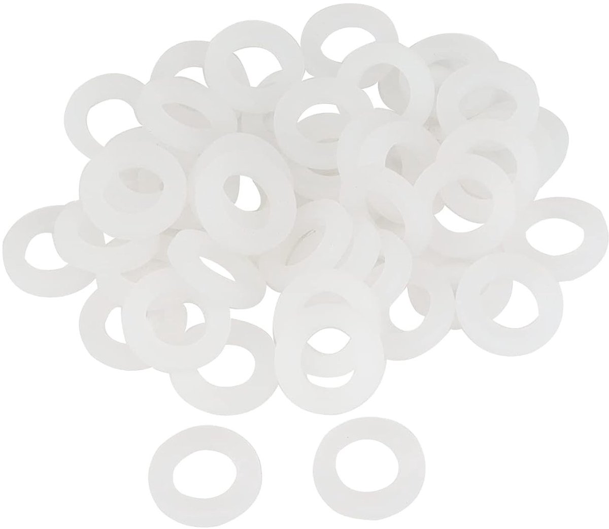 50 Stuks Silicone Platte Ring 19mm OD, 11mm ID, 3mm Dikte, Douche Slang Afsluiting, Waterdicht en Duurzaam