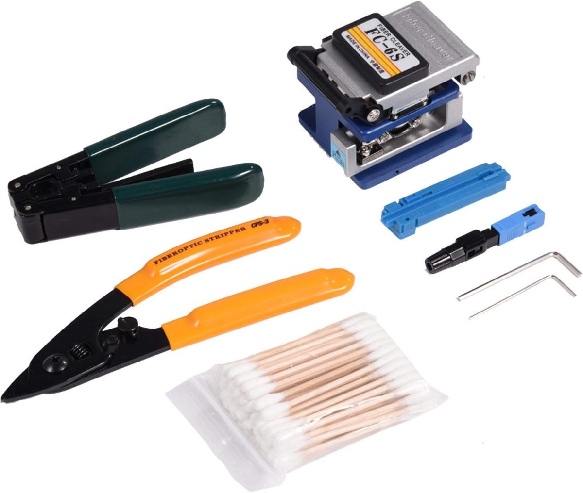 SnelShoppen - FTTH Glasvezel Gereedschap Set met Glasvezelsnijder FC-6S, Optische Glasvezel Snijtool Set, Duurzaam, Voor Professioneel Gebruik, Fiber