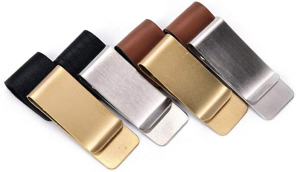 SnelShoppen - Luxe Pen Clip van PU Leer met Metalen Bevestiging voor Notitieboek en Schetsboek - Verplaatsbare Penhouder in 4 Ontwerpen - Ideaal voor