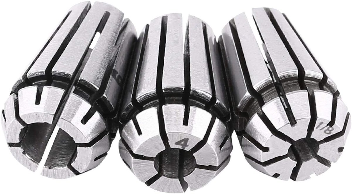 SnelShoppen - Collet ER11 Set - 3-delige CNC Frees- en Draaibankhouder 3.2mm 4mm 6mm - Geschikt voor CNC Graveermachines en Freesmachines