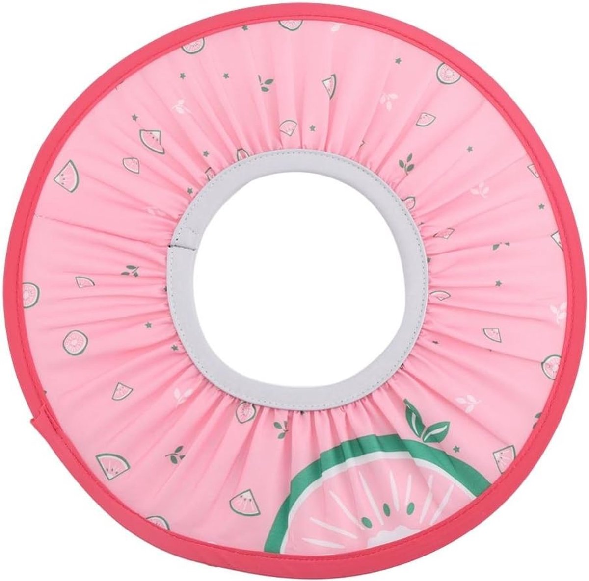 SnelShoppen - Waterdichte Baby Douchekap met Visor, Zachte Hoofdbescherming voor Kinderen, Roze, 28,5cm Diameter, Ideaal voor Badderen en Zwemmen