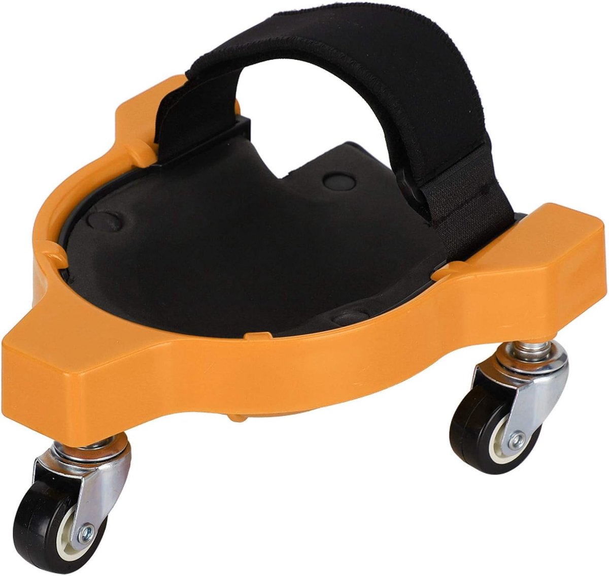 Multifunctioneel Rollend Kniekussen met Verstelbare Riem - Tuin en Houtbewerking - Comfortabel Schuimrubber Kniekussen Geel
