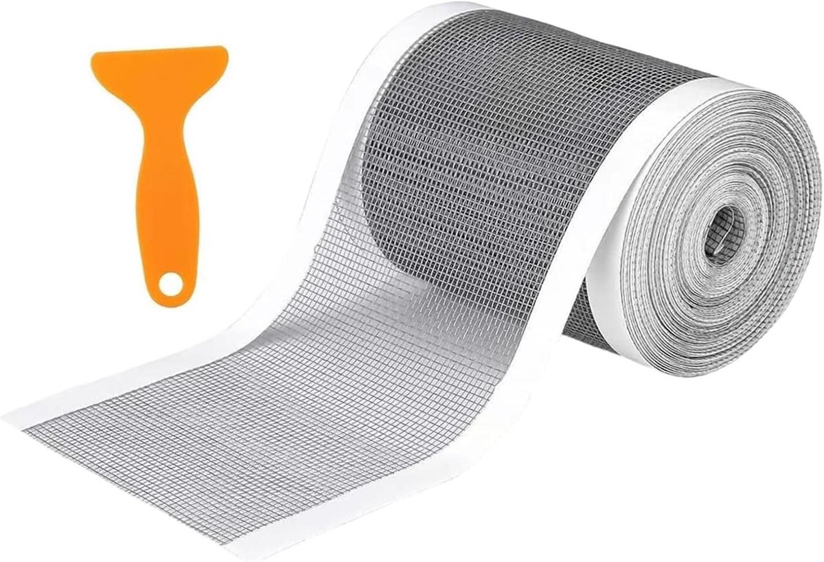 Haarvanger Doucheafvoer - Afvoerscherm Vloerfilter - Verstoppingen Voorkomen - Zelfklevend Makkelijk Snijdbaar - 12cm x 10m - Zilver