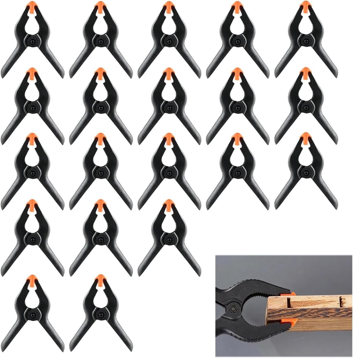 20 Stuks 2 Inch Nylon Klemmen, Veelzijdige Klemmen voor Fotografie, Houtbewerking en Creatieve Projecten met Sterke Grip en Antislip Handvat