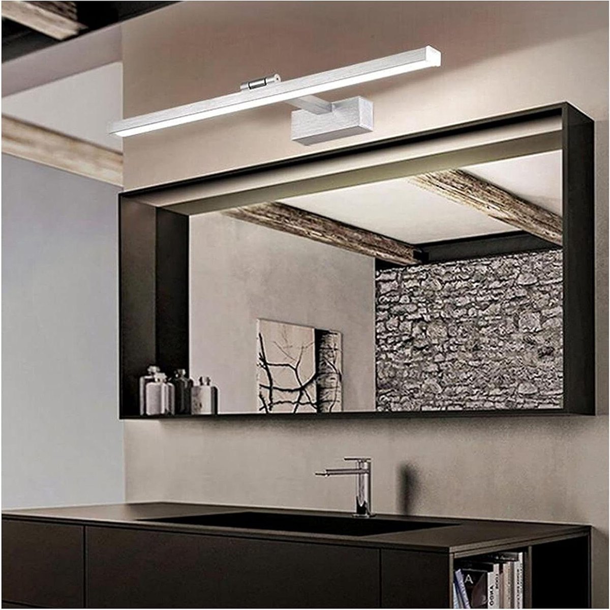 LED Wandlamp - Spiegelverlichting Kast Licht - Make-up Aanbrengen - Verstelbare Hoek - 50cm - Wit Licht