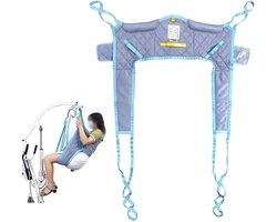 Tilband Met Toiletopening - Verplaatsingsharnas Lichaam - Dagelijkse Transfers - Volledige Lichaamsondersteuning - Tot 275 Kg - Grijs