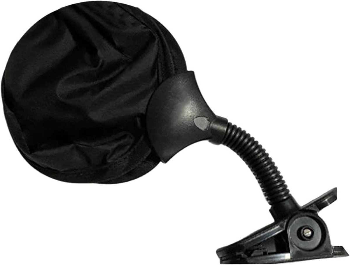 Kinderwagen Zonnescherm - Autostoel Afdekking - Kind Beschermen - UV Alarm - 33 cm - Zwart