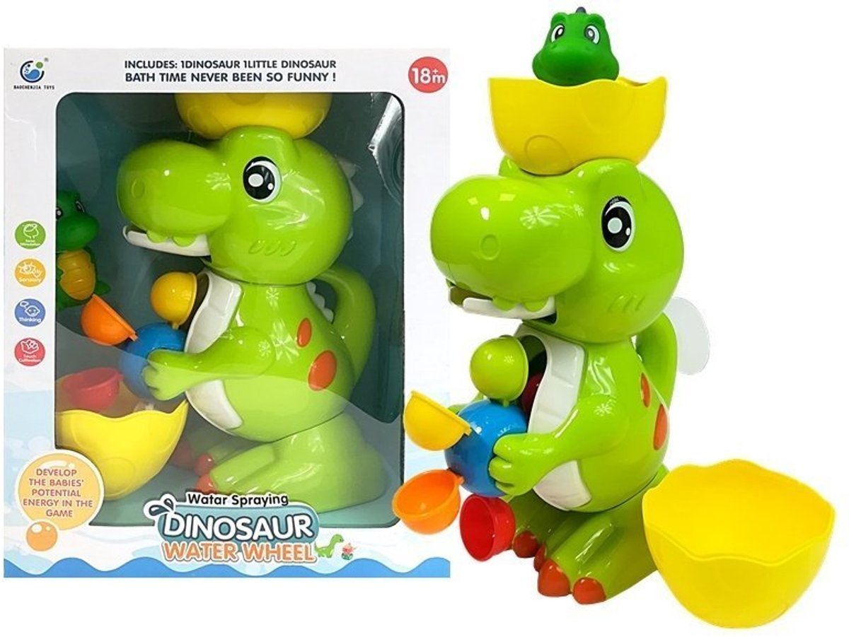 Kąpielowy Dinozaur Młynek Tryskający Wodą