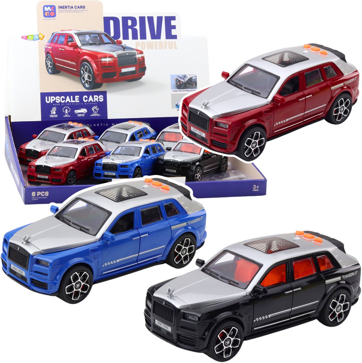 Personenauto Masory Drive Opening Deuren Lichten Geluiden Mix - UNI