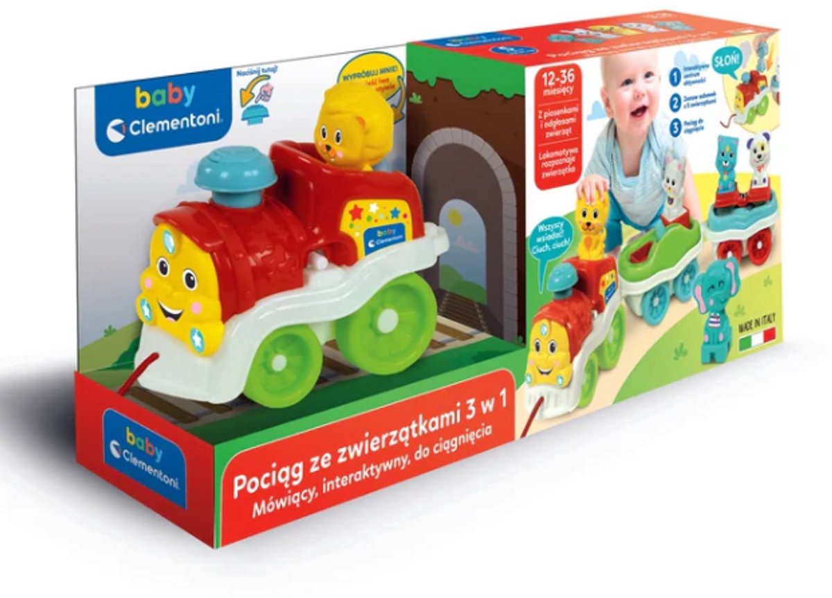 Interactieve dierentrein Poolse taal clementoni 50802