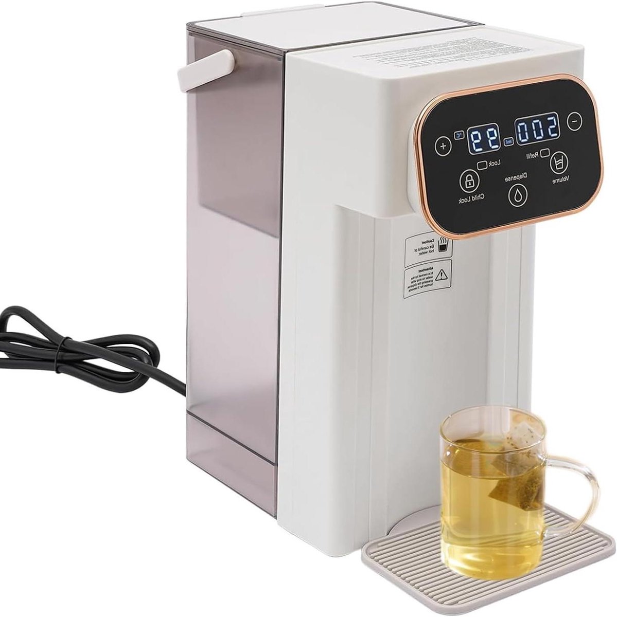 Heetwaterdispenser - Direct Warm Water - Snel Drankjes Maken - 12 Temperatuur Instellingen - 3 Liter Tank - Wit