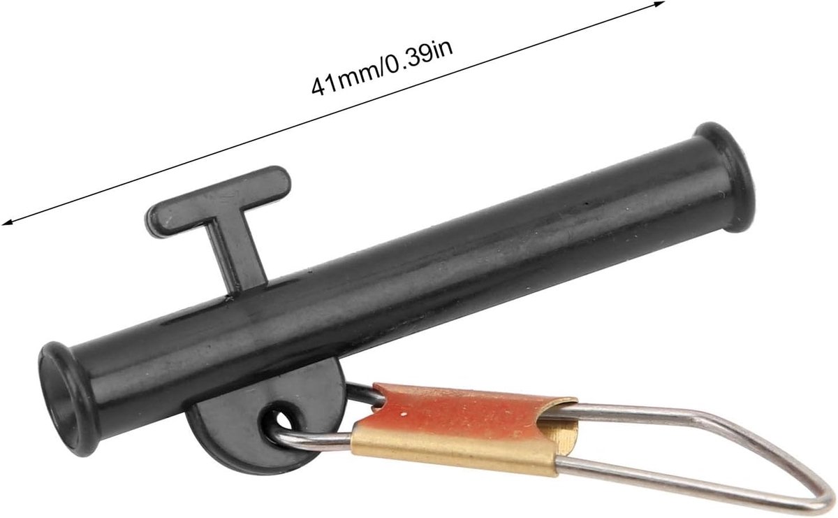 SnelShoppen - 4 Lead Pockets voor Vissnoer met Drukknoop - Metalen ABS Slider Clip - Zip Boom - Wicker Gewicht Verbinding - Slide Rig Booms - Zeevisse