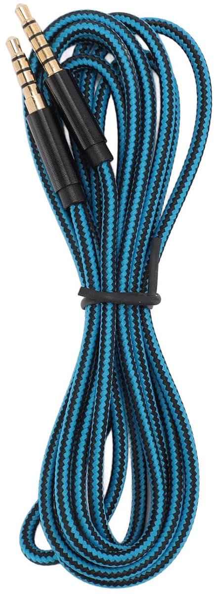 SnelShoppen - 3.5mm Audio Kabel, 3.5mm 5 Pool Plug Naar 4 Pin Voeding Plug Aux Audio Kabel, Vervangingsaudio-kabel met Goud Geplateerde Stekkers voor