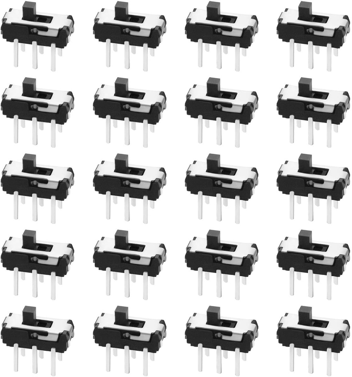 Micro Slide Switch 6 Polig - DC50V 0.3A - 2 Posities - Compact voor DIY Elektronica - ShopVlot