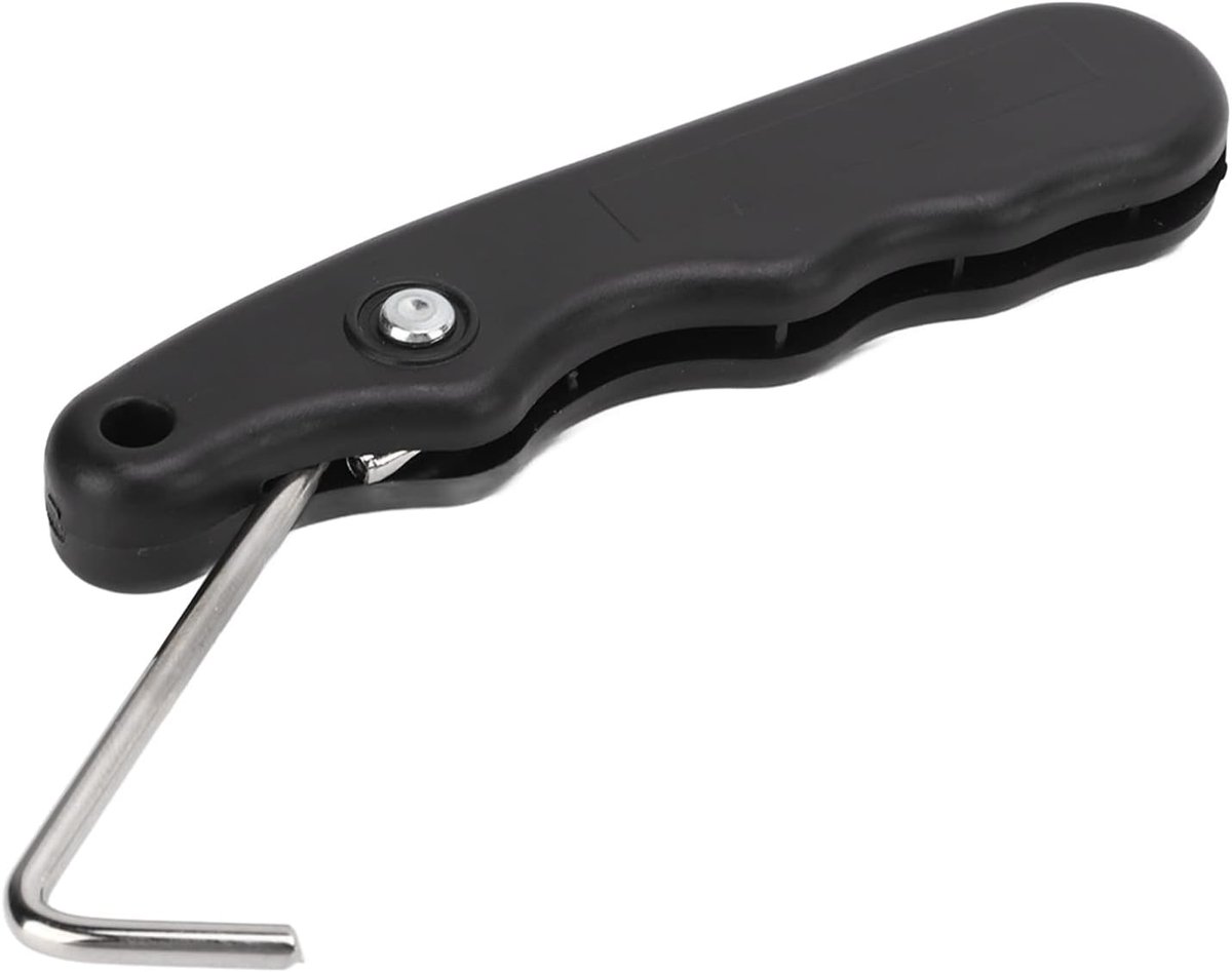 SnelShoppen - Skate Lace Tightener - Vouwbare Veterspanner voor IJshockey en Kunstschaatsen - RVS Haak - Ergonomisch Handvat - Duurzaam en Handzaam
