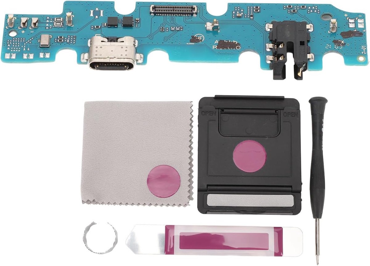 SnelShoppen - Docking Station voor Tab A7 Lite 8.7 inch, Flexibele Kabel voor USB Oplaadpoort en Vervangende 3.5mm Audio Jack, Met Gereedschap voor Ee