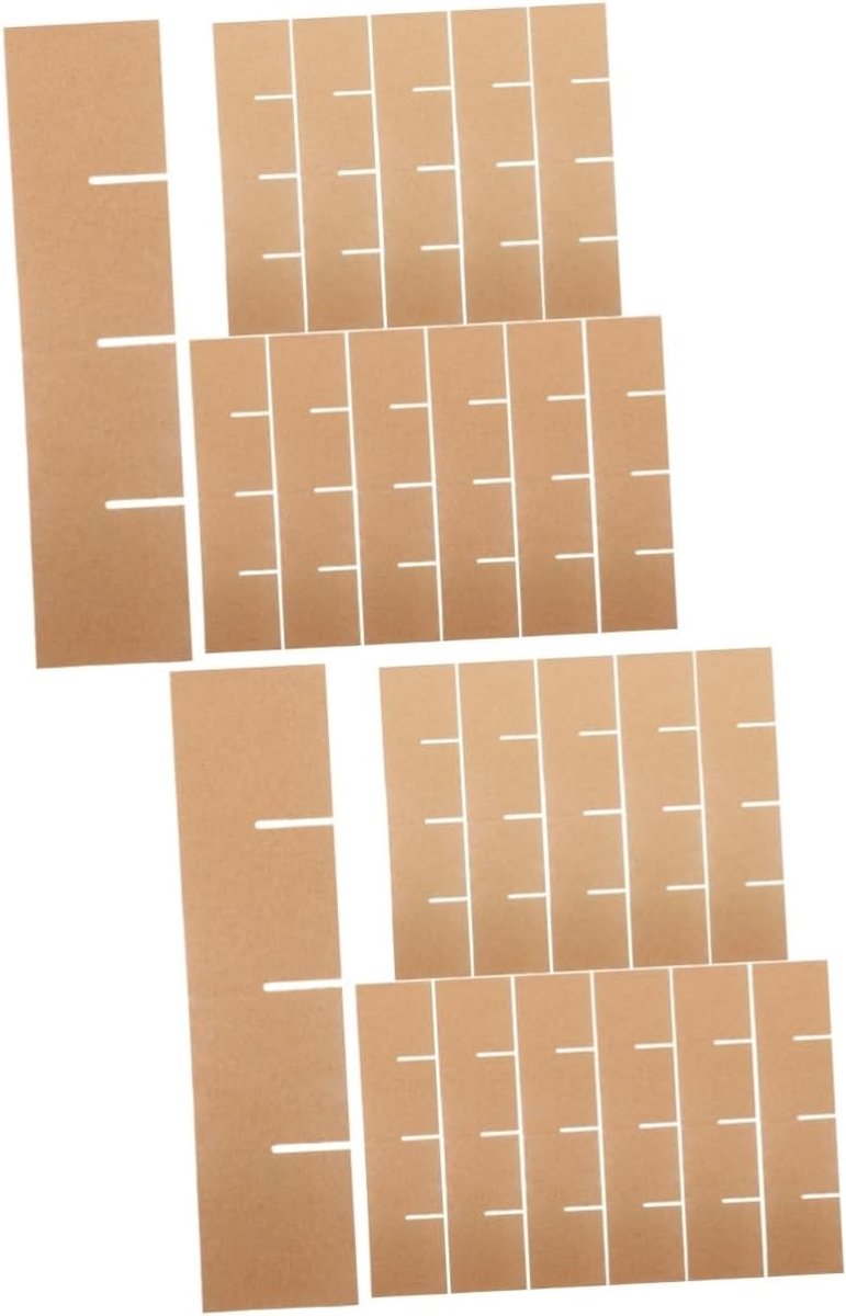 SnelShoppen - 24 stuks versterkte kartonnen dividers voor verhuisdozen, bescherming voor borden en breekbare items, veilige opslag en transport