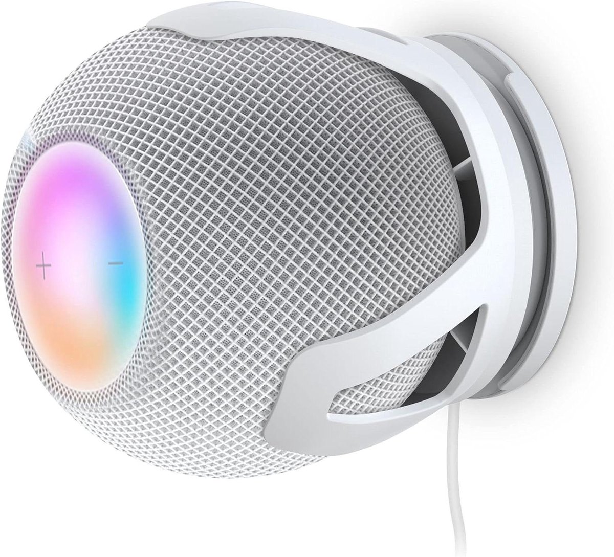 Wandhouder - Muurbevestiging Speaker - Muziek Beluisteren - Kabelbeheer Ontwerp - 9.97 x 9.33 x 7.62 cm - Wit