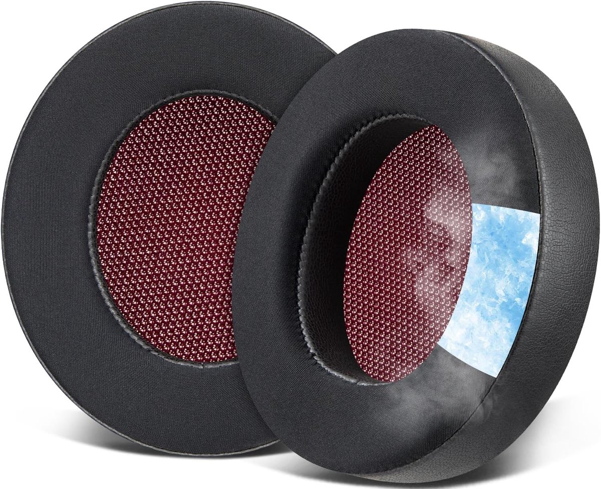 SnelShoppen - Cooling Gel Oorkussens voor Teufel Real Blue NC/Real Blue/Real Pure (2020) Hoofdtelefoon - Geluidsisolatie, Ademend IJszijde, Zweetabsor