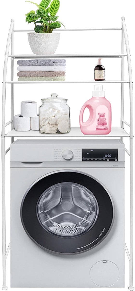 Chelsey-store - Badkamerkast - Badkamer accessoires – Badkamerrek - 3-laags metalen Badkamerorganizer