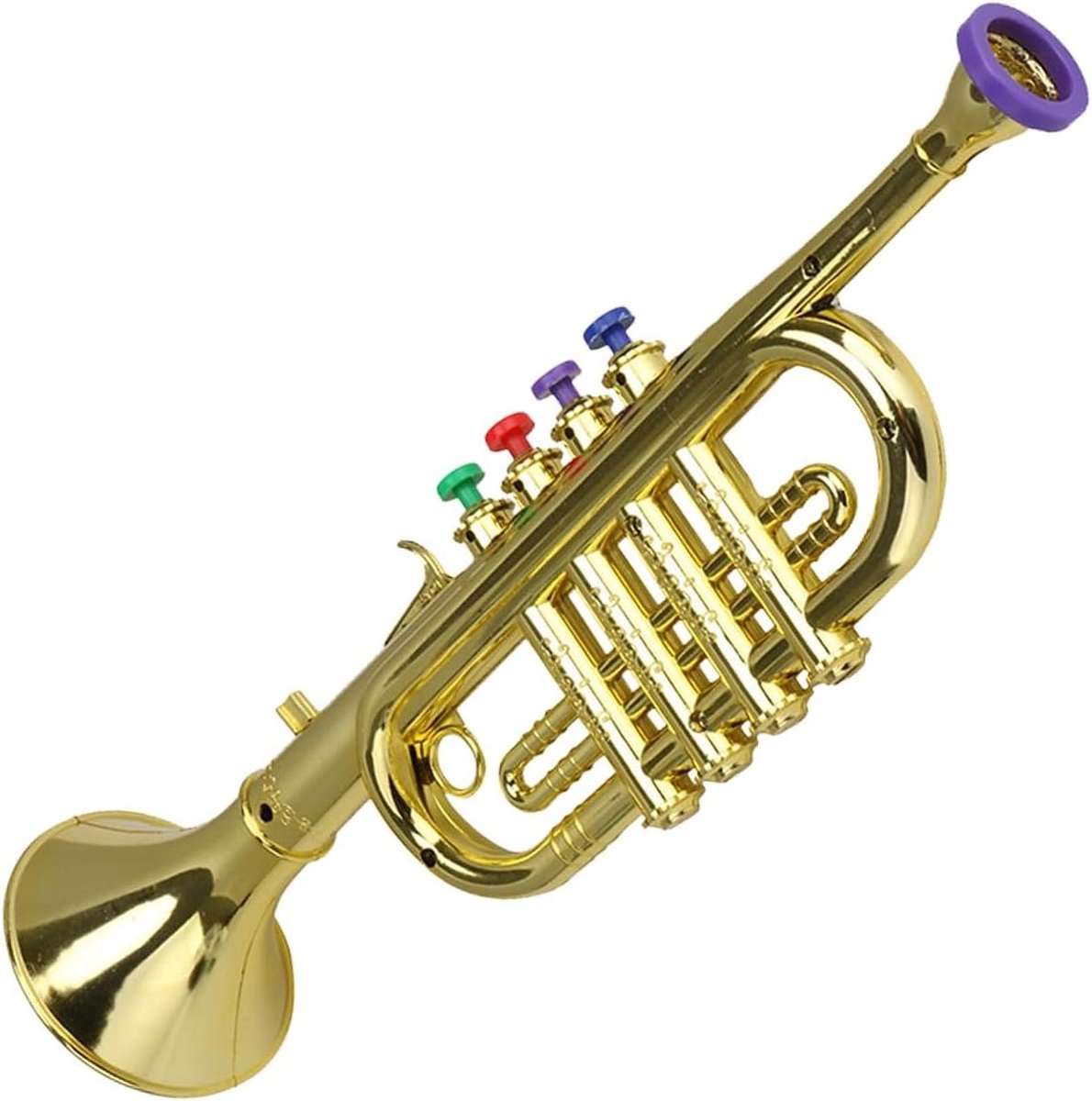 Kinder Trompet Speelgoed - Muziekhoorn Kinderen - Muzikale Ontwikkeling - Gladde Ronde Randen - 348 x 10 x 174 cm