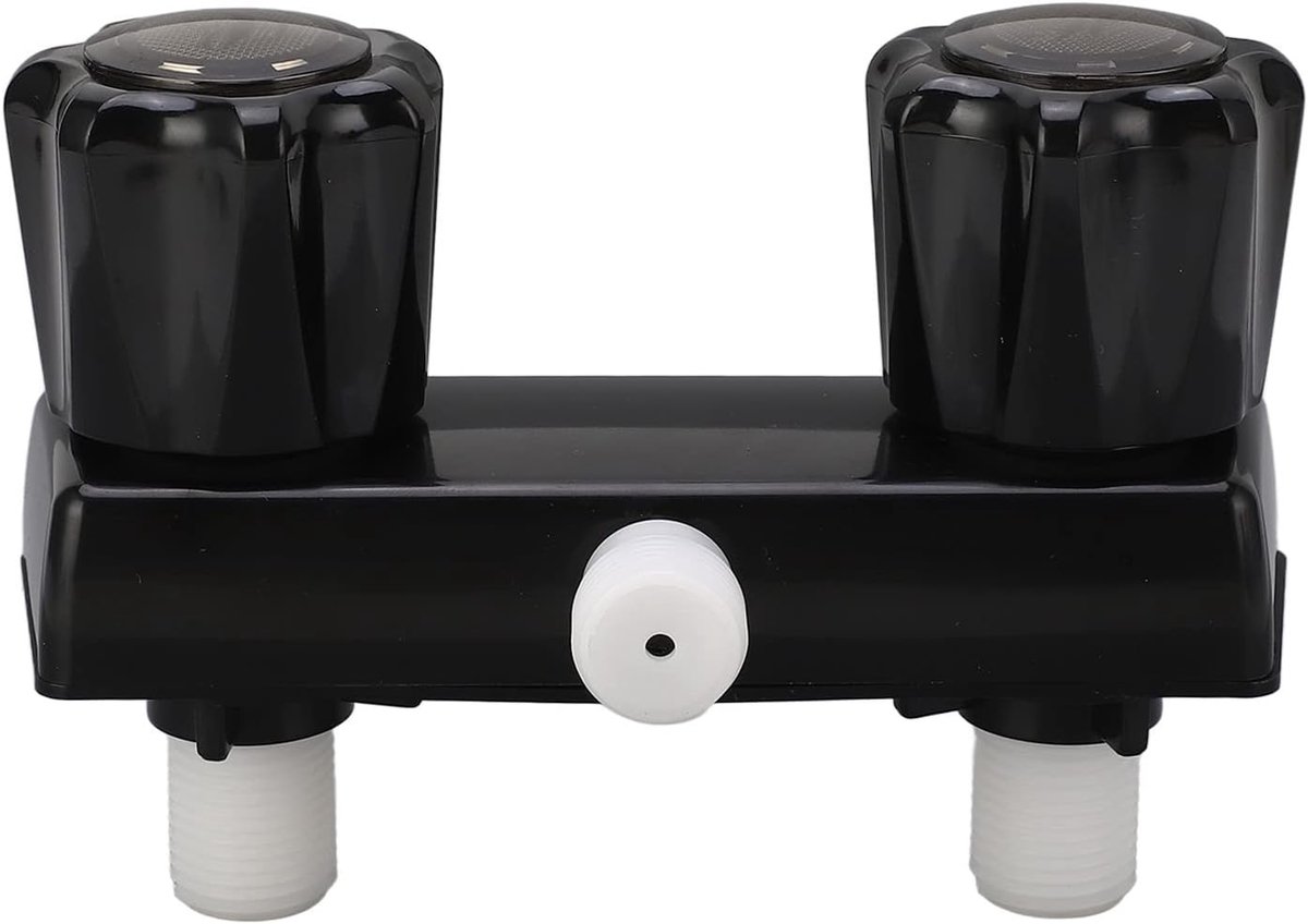 SnelShoppen - Double Knop Kranen, Gladde Bediening, Barstbestendige Douchekraan Ventiel Diverter voor Reiscaravan en Motorhome (11)