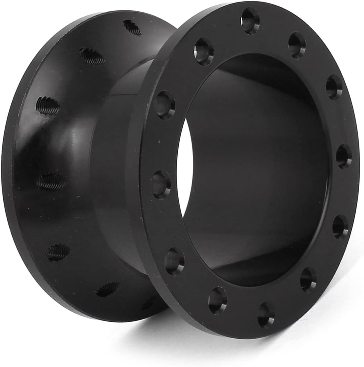 SnelShoppen - Hoogwaardige 5cm Hoogte Stuurwiel Hub Adapter Spacer Zwart voor Auto, Perfecte Verhoging Stuurinrichting, Stevige Materiaal, Ideaal voor