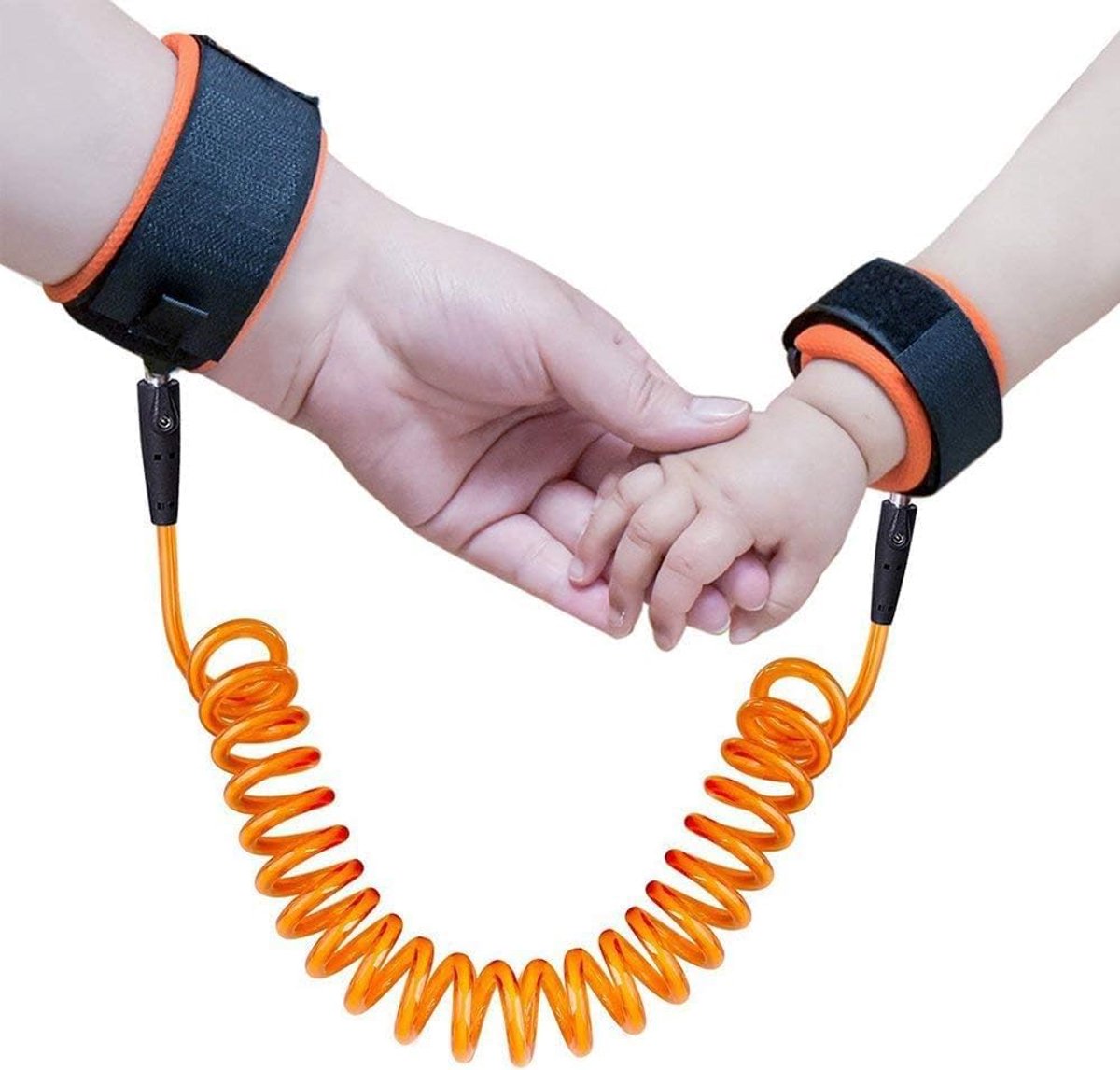 SnelShoppen - Voarge Anti Verlies Babyriem 2.5m Anti-Verlies Kinderen Polsriem 360 Graden Draaiend Elastisch Draad Veiligheidslijn voor Baby's Peuters