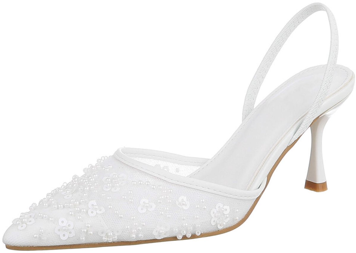 Slingback pumps - bloemdetails - dames Mt:36