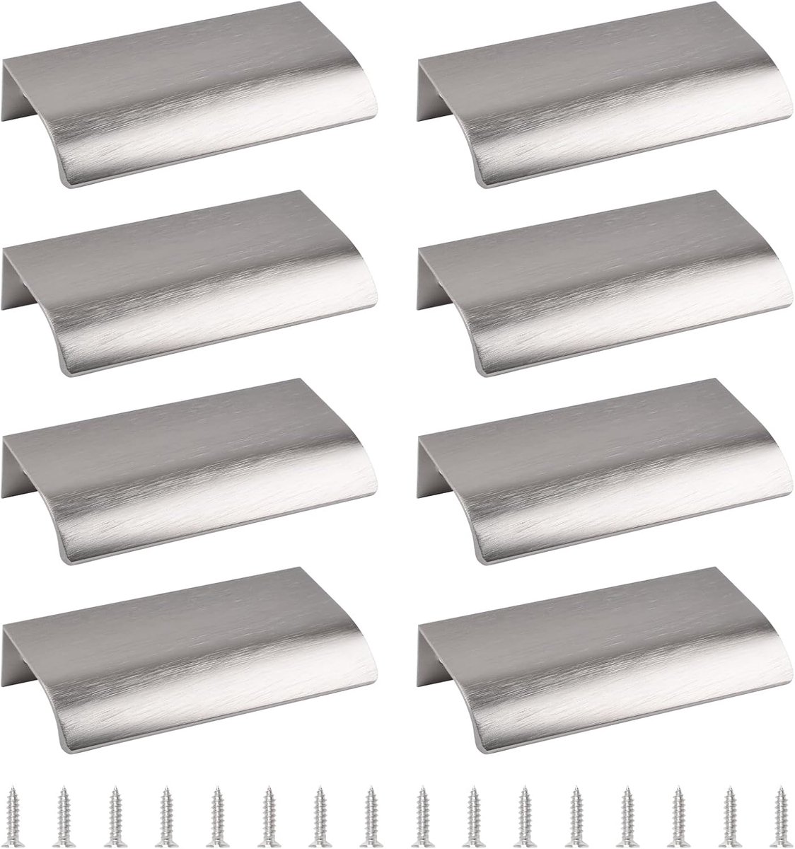 Verborgene handgrepen 80mm - aluminium legering - modern design - stijlvol voor meubels - ShopVlot