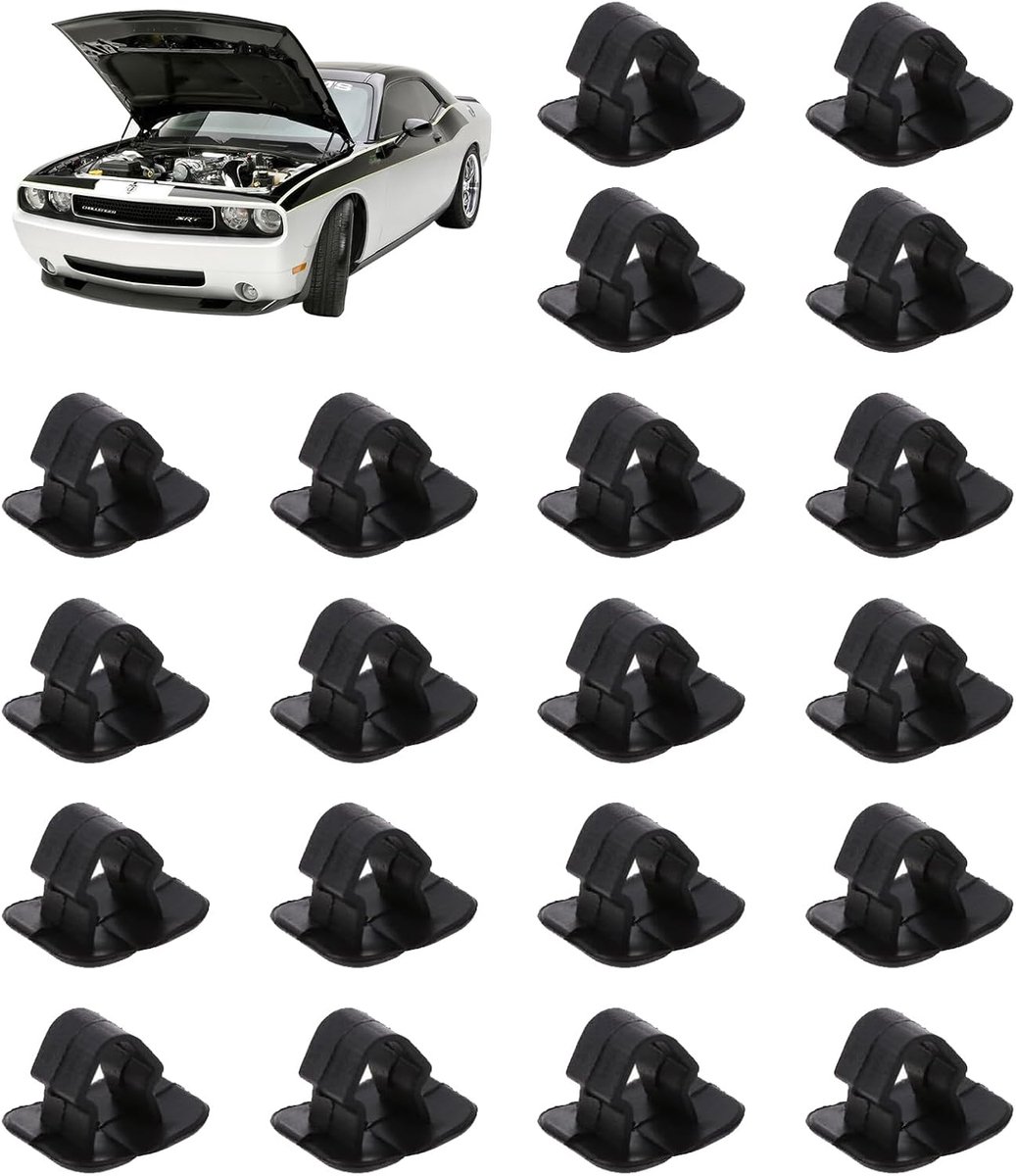 SnelShoppen - Bonnet Isolatiekap, Plastic Bevestigingsclips voor Isolatie, Set van 20, Duurzaam, Geschikt voor Auto, Hoogwaardige Onderdelen