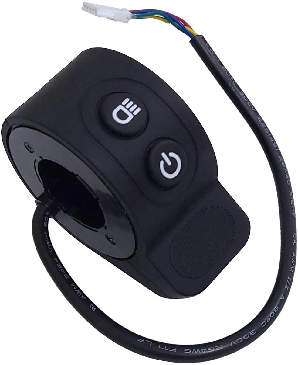 SnelShoppen - Universele Duimgashef voor HX-X6/X7/X8 Scooter - 5V ABS Silicoon Throttle Snelheidsregeling - Veilig en Antislip - Zwart