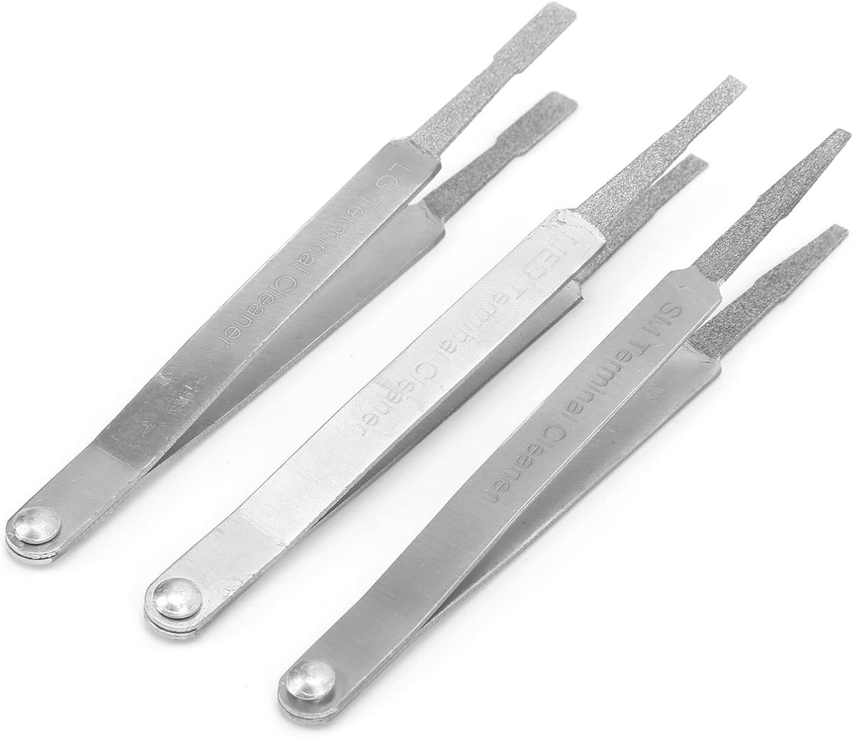 SnelShoppen - Car Terminal Reinigingsset 3Pcs, Metaal Terminal Reinigers, Elektrische Connector Tangen Reparatie Gereedschap voor Auto