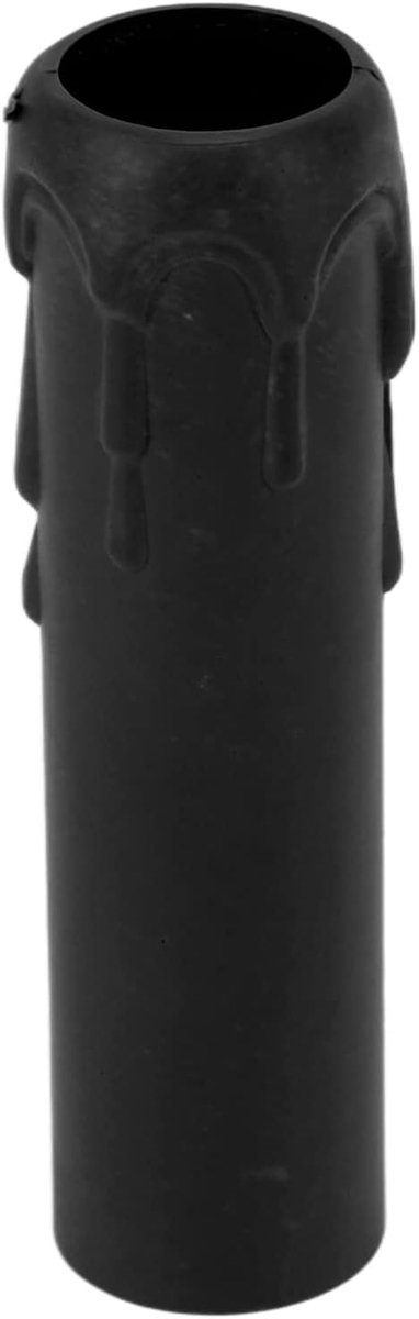 SnelShoppen - 10 Stuks Kaars Socket Covers, 4 Inch Hoge Kandelaar Mouwen Lamp Licht Basis Houder Kaarslicht Basis Sockets (Zwart)