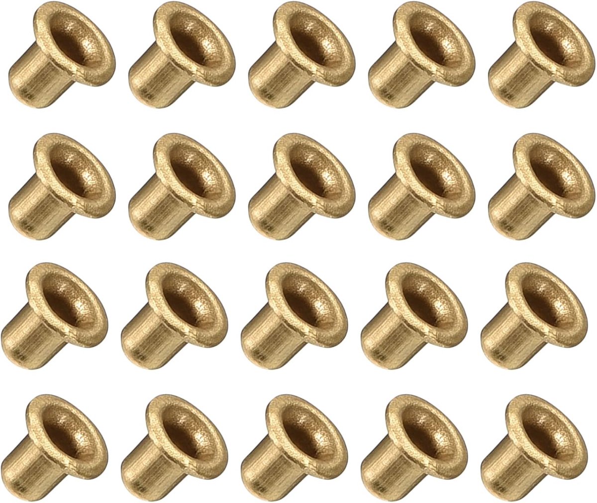 SnelShoppen - METALLIXITY Doorvoerrivets 2.5x3mm - 200 Stuks Koper Holle Rietjes - Voor PCB Platen en Koper Klei - Ideaal voor Hobby en Klussen