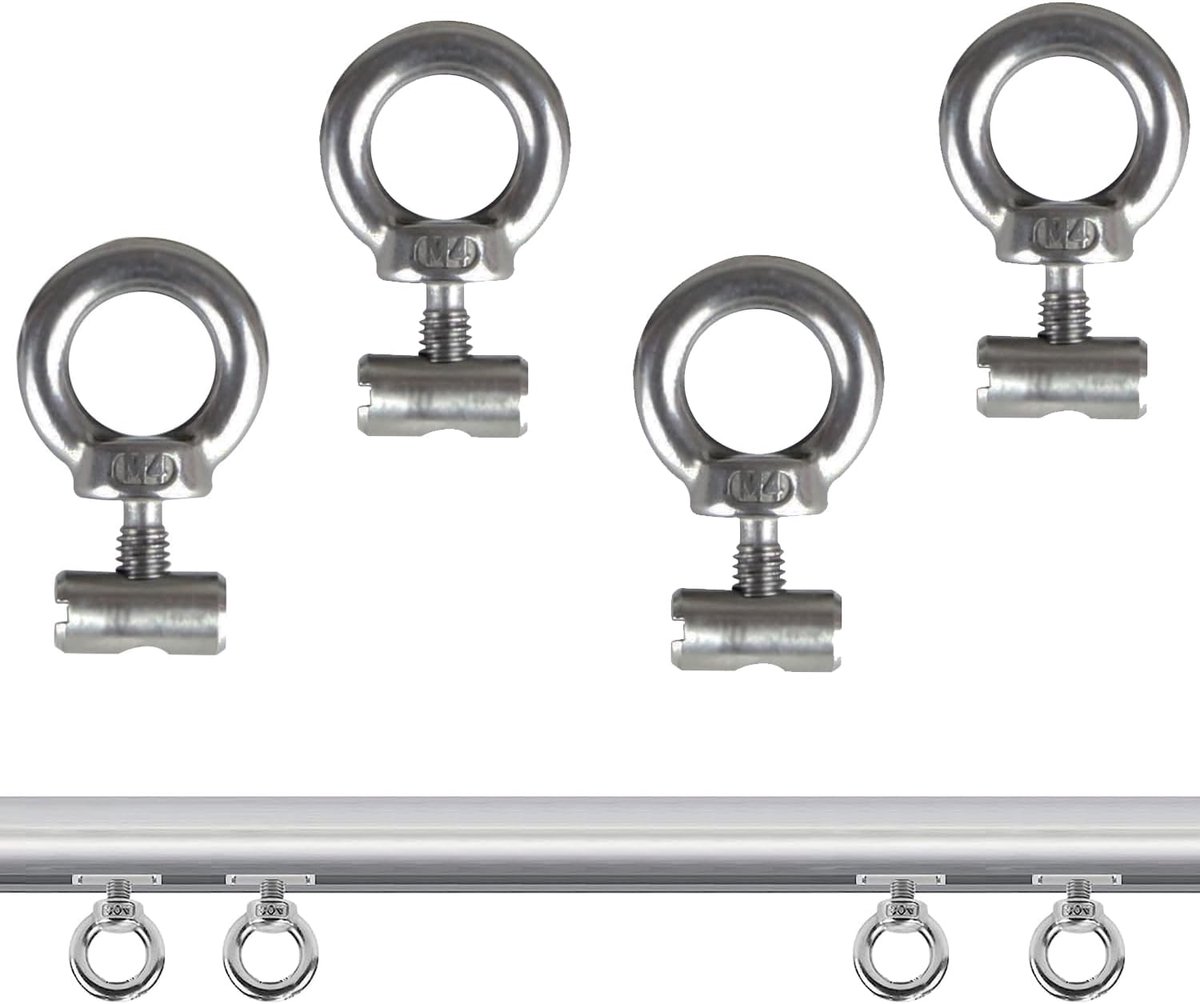 SnelShoppen - Awnings Stopper RVS 304 Verstevigingsset voor Luifels - 4 Stuks - Duurzaam, Roestvrij en Geschikt voor 5-8,5mm Luifelrails - Voor Carava