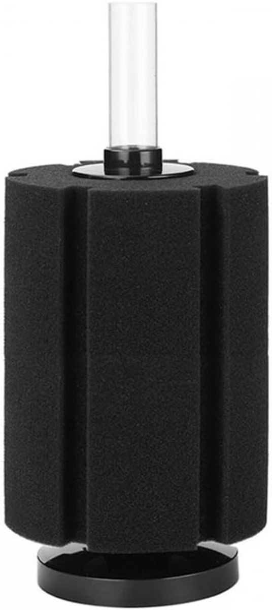 SnelShoppen - Aquarium Bio Sponge Filter voor Garnalen en Betta's, Biochemisch Katoen, Inclusief Luchtpomp, Geluidsarm, Eenvoudig Schoon te Maken, Voo